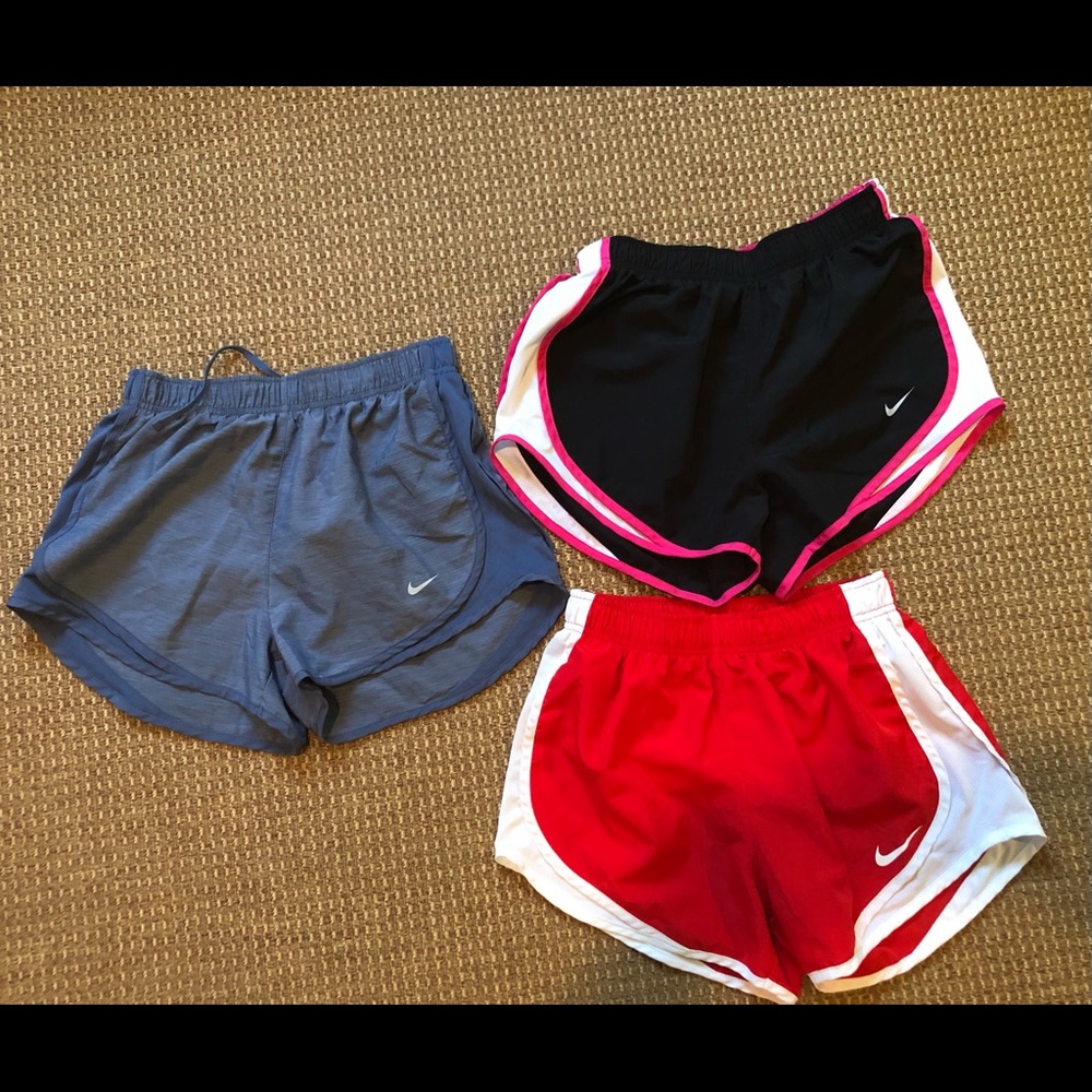 Bundle of 3- Women’s Nike Dri-Fit Running Athletic shorts- Sz small